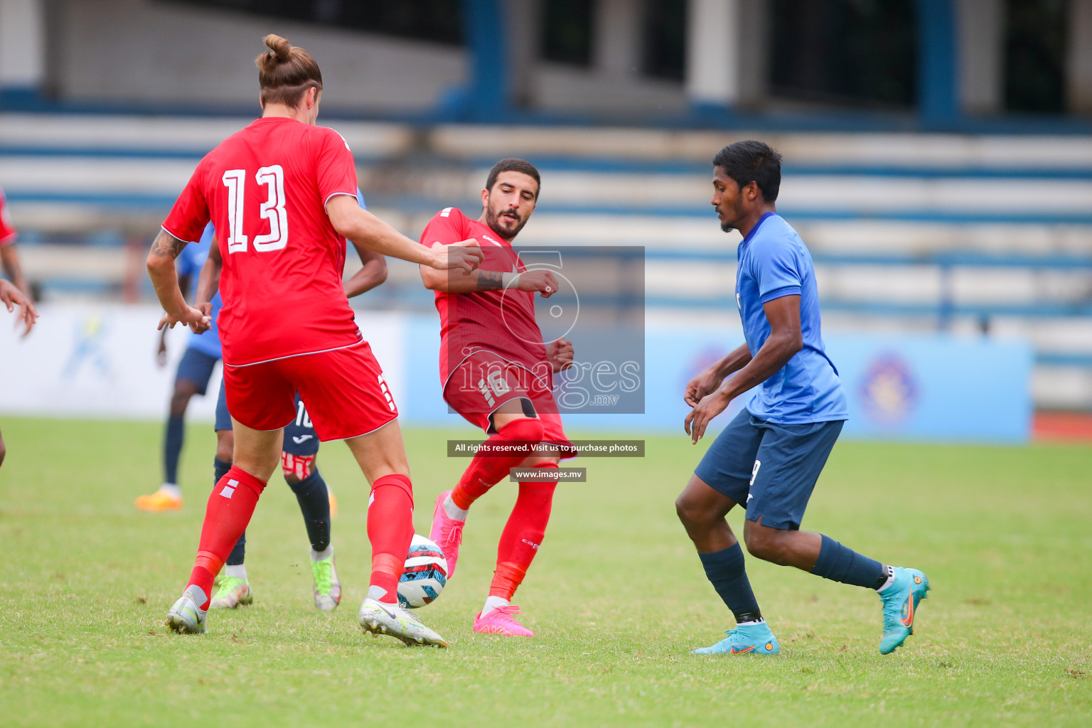 Lebanon vs Maldives in SAFF Championship 2023 held in Sree Kanteerava Stadium, Bengaluru, India, on Tuesday, 28th June 2023. Photos: Nausham Waheed, Hassan Simah / images.mv