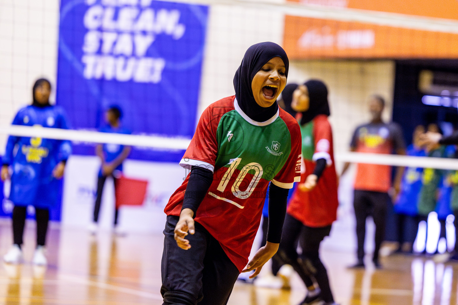 Finals of Interschool Volleyball Tournament 2024 was held in Social Center at Male', Maldives on Friday, 6th December 2024. Photos: Nausham Waheed / images.mv