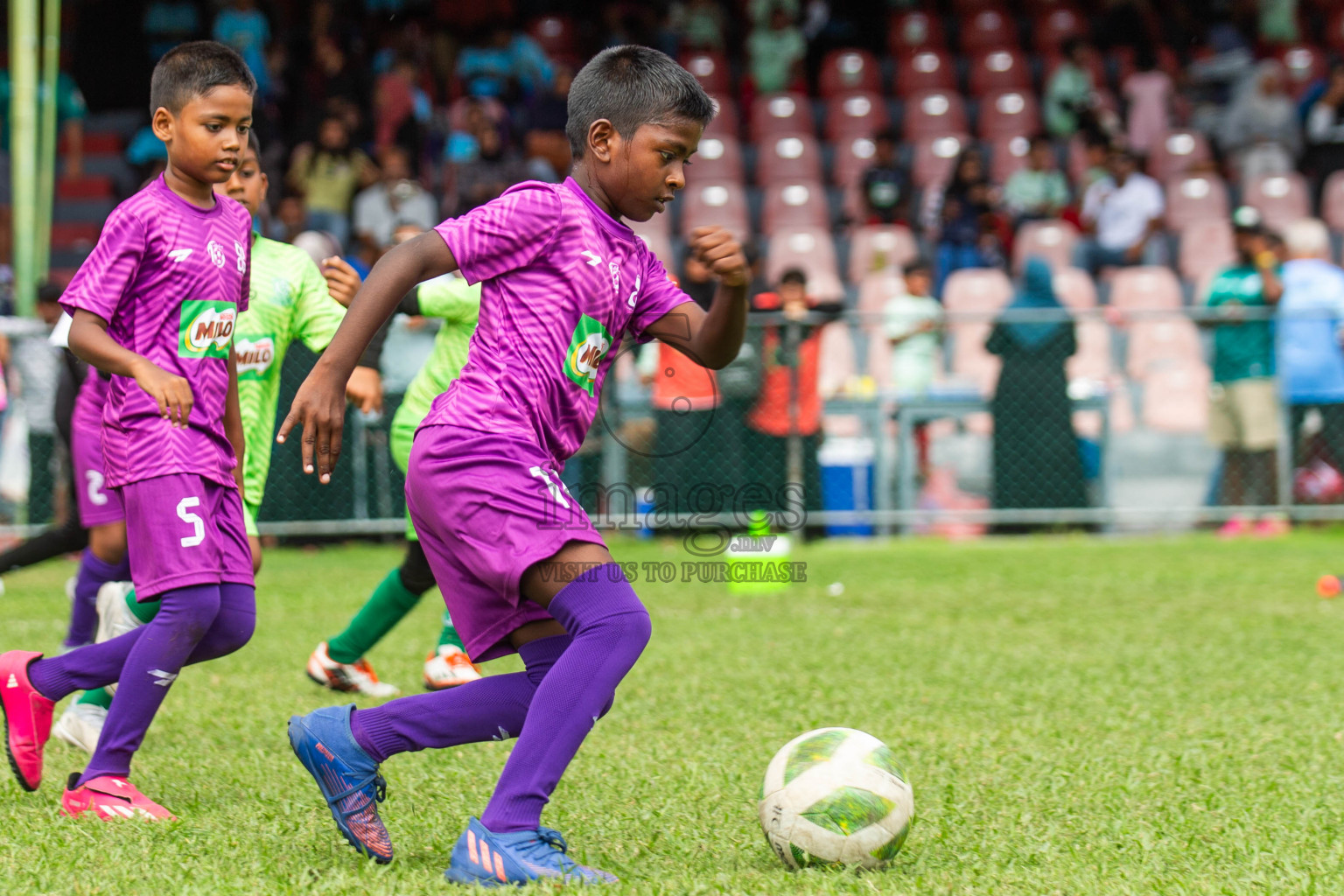 Day 2 of MILO Kids Football Fiesta was held at National Stadium in Male', Maldives on Saturday, 24th February 2024.