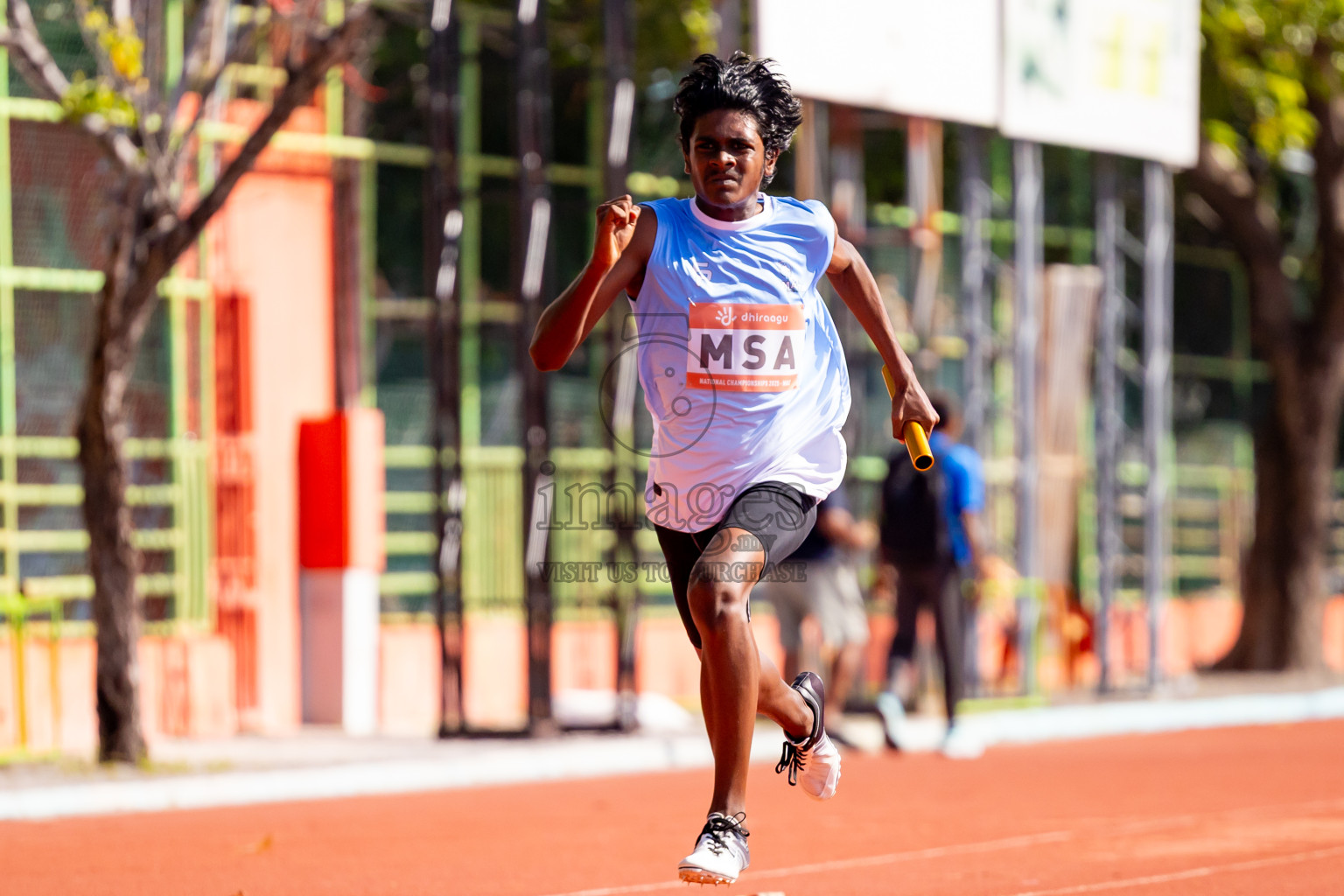 Day 3 of National Athletics Championship 2025 was held at Ekuveni Running Ground in Male', Maldives on Saturday, 16th August 2025. Photos: Nausham Waheed / images.mv