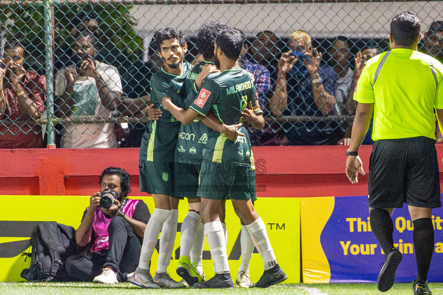 N Miladhoo vs Sh Milandhoo in zone round on Day 29 of Golden Futsal Challenge 2025 was held on Sunday , 2nd February 2025, in Hulhumale', Maldives. Photos: Shuu Abdul Sattar / images.mv