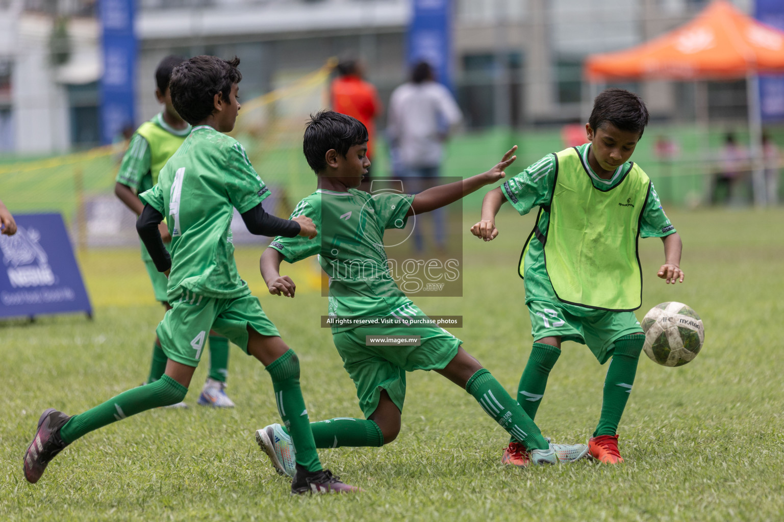 Day 1 of Nestle kids football fiesta, held in Henveyru Football Stadium, Male', Maldives on Wednesday, 11th October 2023 Photos: Shut Abdul Sattar/ Images.mv