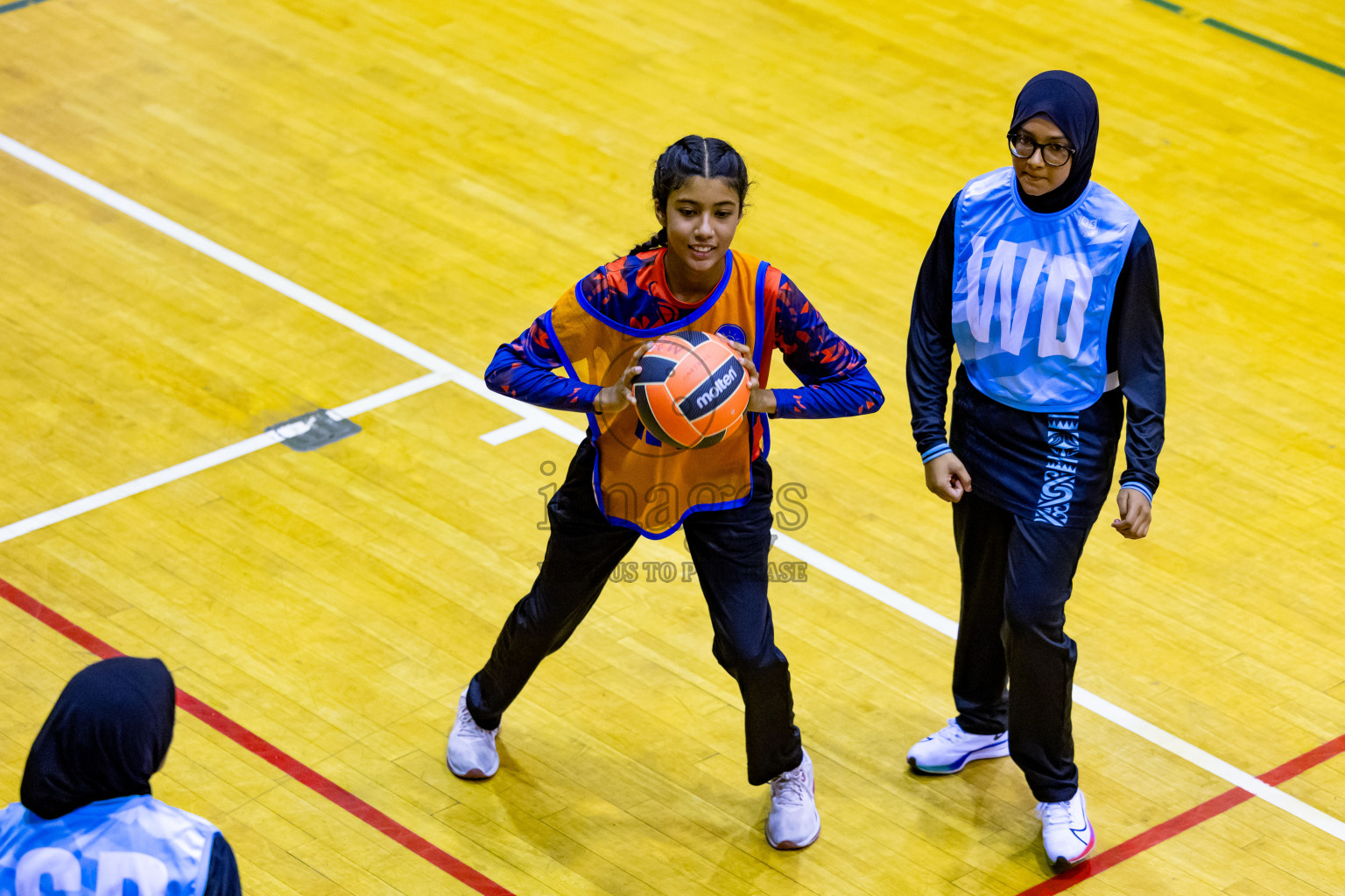 Day 2 of 25th Inter-School Netball Tournament was held in Social Center at Male', Maldives on Saturday, 10th August 2024. Photos: Nausham Waheed / images.mv