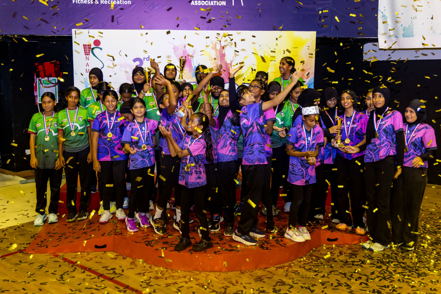 Closing ceremony of 3rd Netball Junior Championship, held at Social Center on Saturday, 25th January 2025 . Photos: Nausham Waheed / images.mv