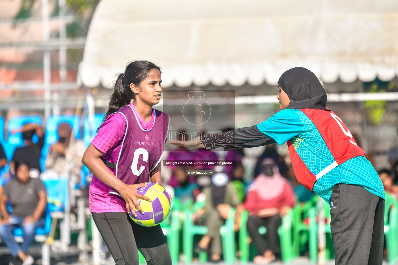 Day3 of Junior Netball Championship 2022 on 5 March 2022 held in Male', Maldives. Photos by Nausham Waheed.