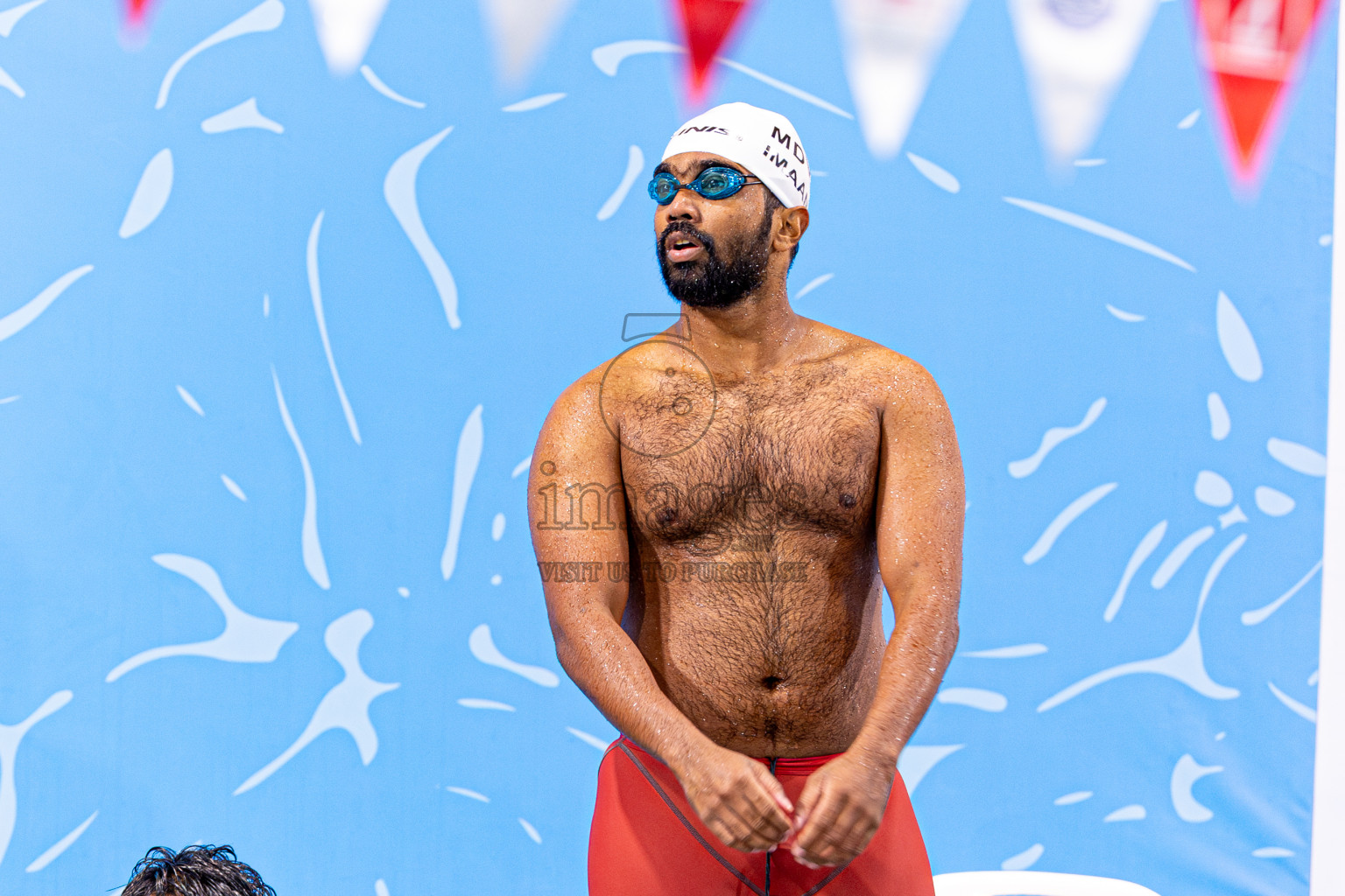 Day 4 of 1st National Short Course Swimming Competition held in Hulhumale', Maldives on Tuesday, 17th June 2025. Photos: Nausham Waheed / images.mv