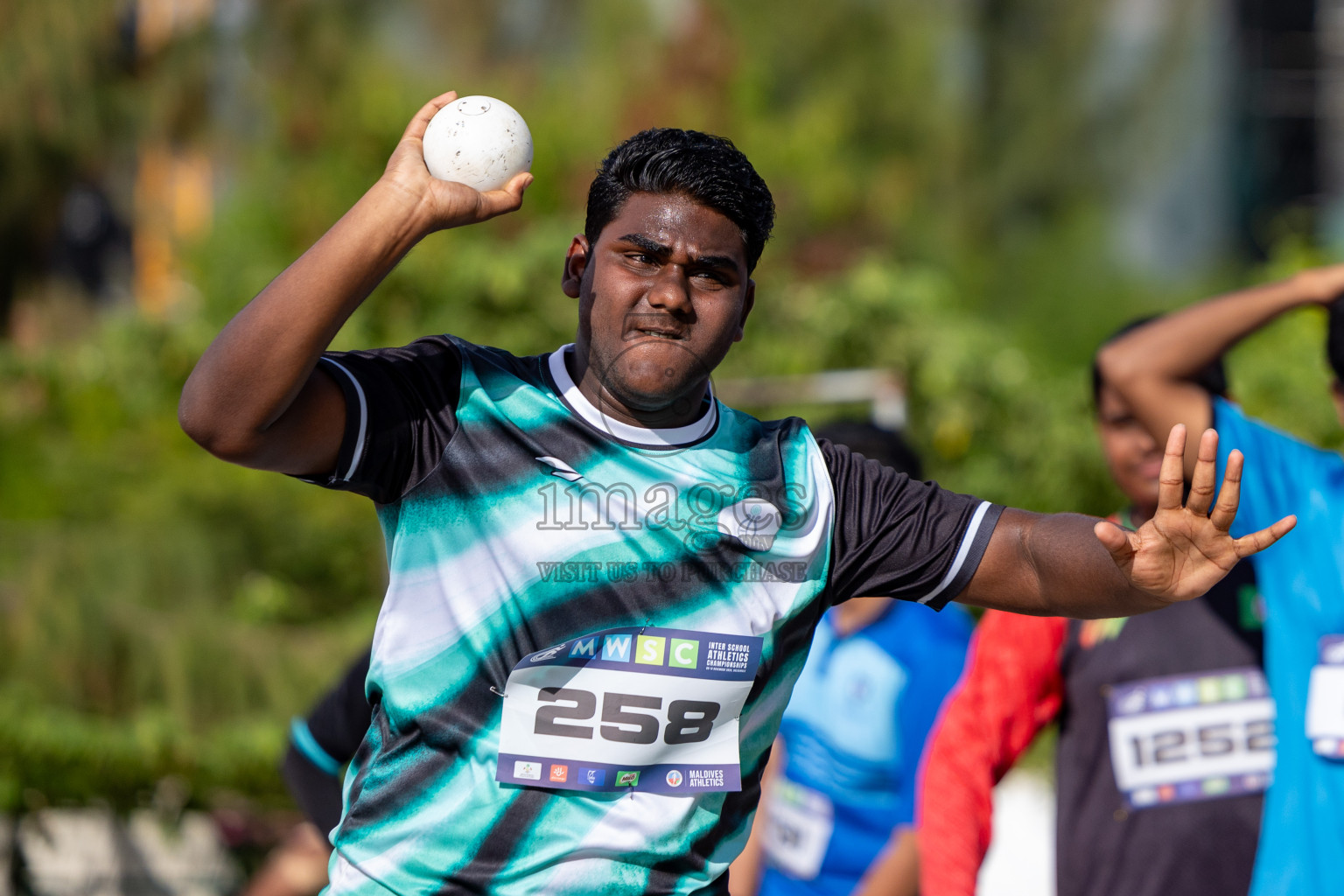 Day 1 of MWSC Interschool Athletics Championships 2024 held in Hulhumale Running Track, Hulhumale, Maldives on Saturday, 9th November 2024. 
Photos by: Ismail Thoriq, Hassan Simah / Images.mv