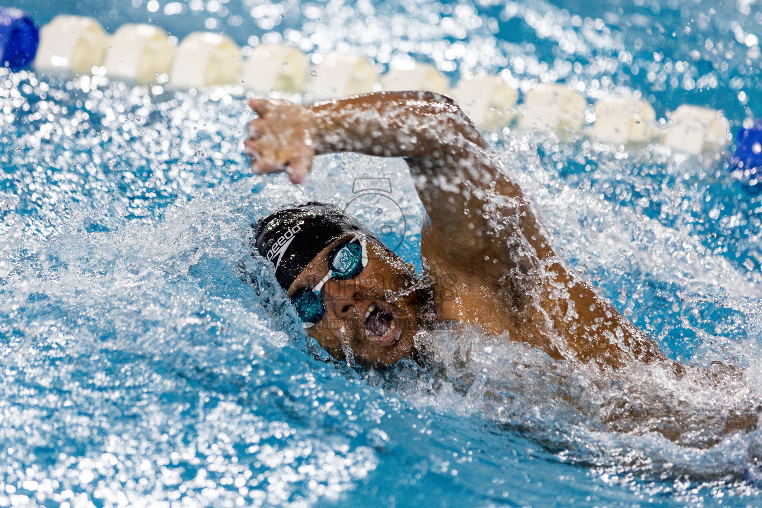 Day 2 of National Swimming Competition 2024 held in Hulhumale', Maldives on Saturday, 14th December 2024. Photos: Hassan Simah / images.mv