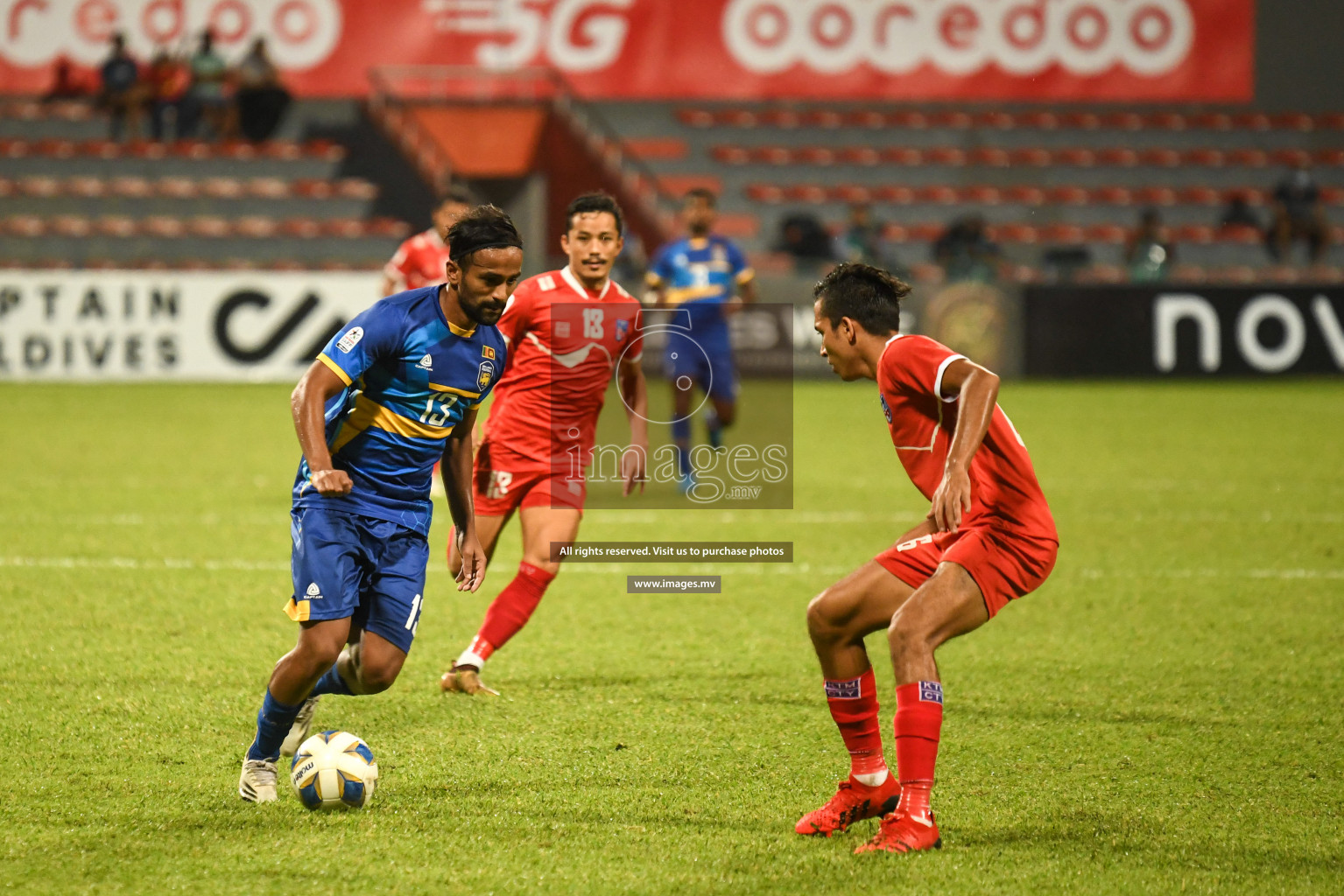 Nepal vs Sri Lanka in SAFF Championship 2021 held on 4th October 2021 in Galolhu National Stadium, Male', Maldives