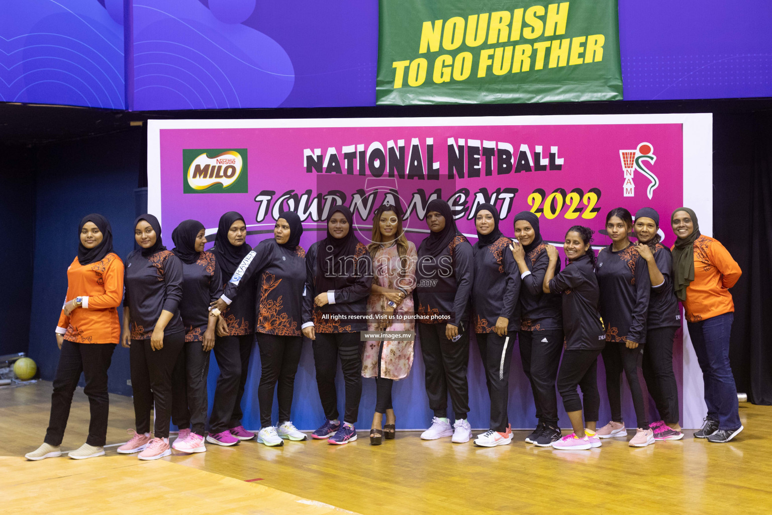 Club Matrix vs Youth United Sports Club in the Milo National Netball Tournament 2022 on 19 July 2022, held in Social Center, Male', Maldives. Photographer: Shuu / Images.mv