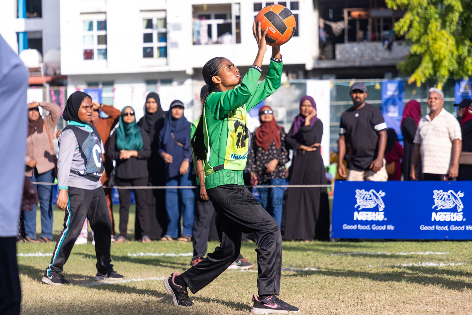 Day 3 of Nestle' Kids Netball Fiesta 2023 held in Henveyru Stadium, Male', Maldives on Saturday, 2nd December 2023. Photos by Nausham Waheed / Images.mv