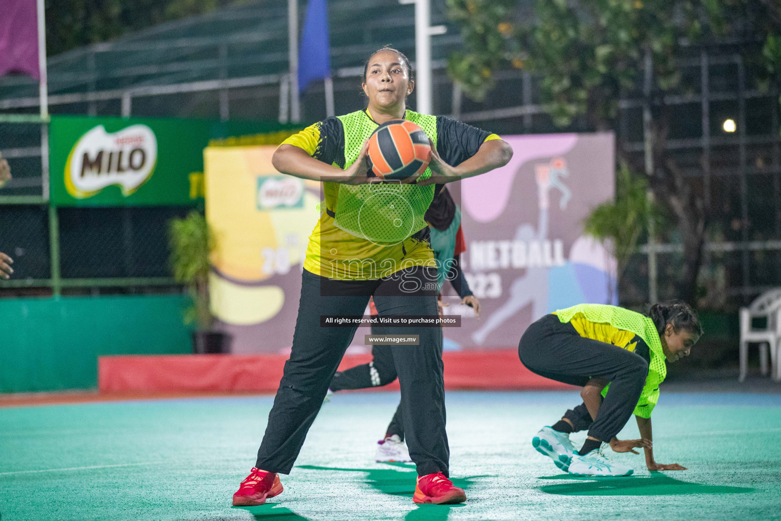 Day 6 of 20th Milo National Netball Tournament 2023, held in Synthetic Netball Court, Male', Maldives on 4th June 2023 Photos: Nausham Waheed/ Images.mv