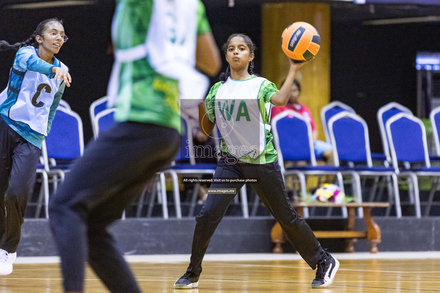 Day6 of 24th Interschool Netball Tournament 2023 was held in Social Center, Male', Maldives on 1st November 2023. Photos: Nausham Waheed / images.mv