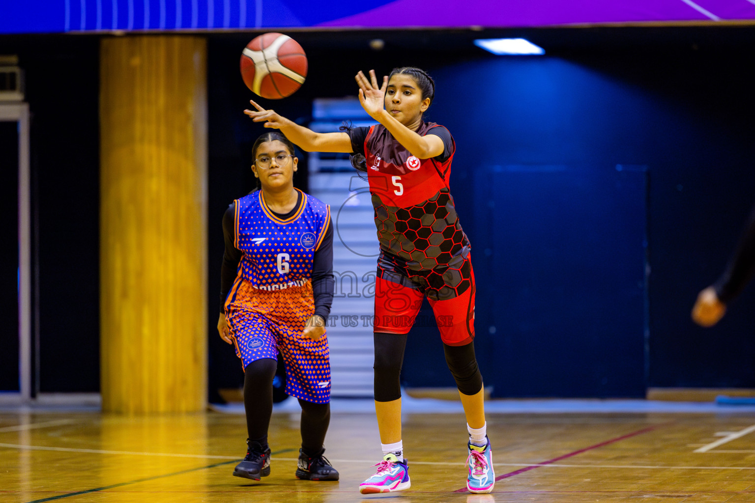 Iskandhar School vs Billabong High International School in day 8 of Junior Championship 2024 was held in Social Center, Male', Maldives on Tuesday, 19th November 2024. Photos: Nausham Waheed / images.mv