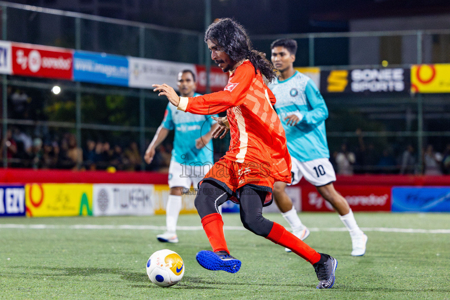 M Kolhufushi VS M Muli in Day 7 of Golden Futsal Challenge 2025 was held on Saturday, 11th January 2025, in Hulhumale', Maldives Photos: Nausham Waheed / images.mv