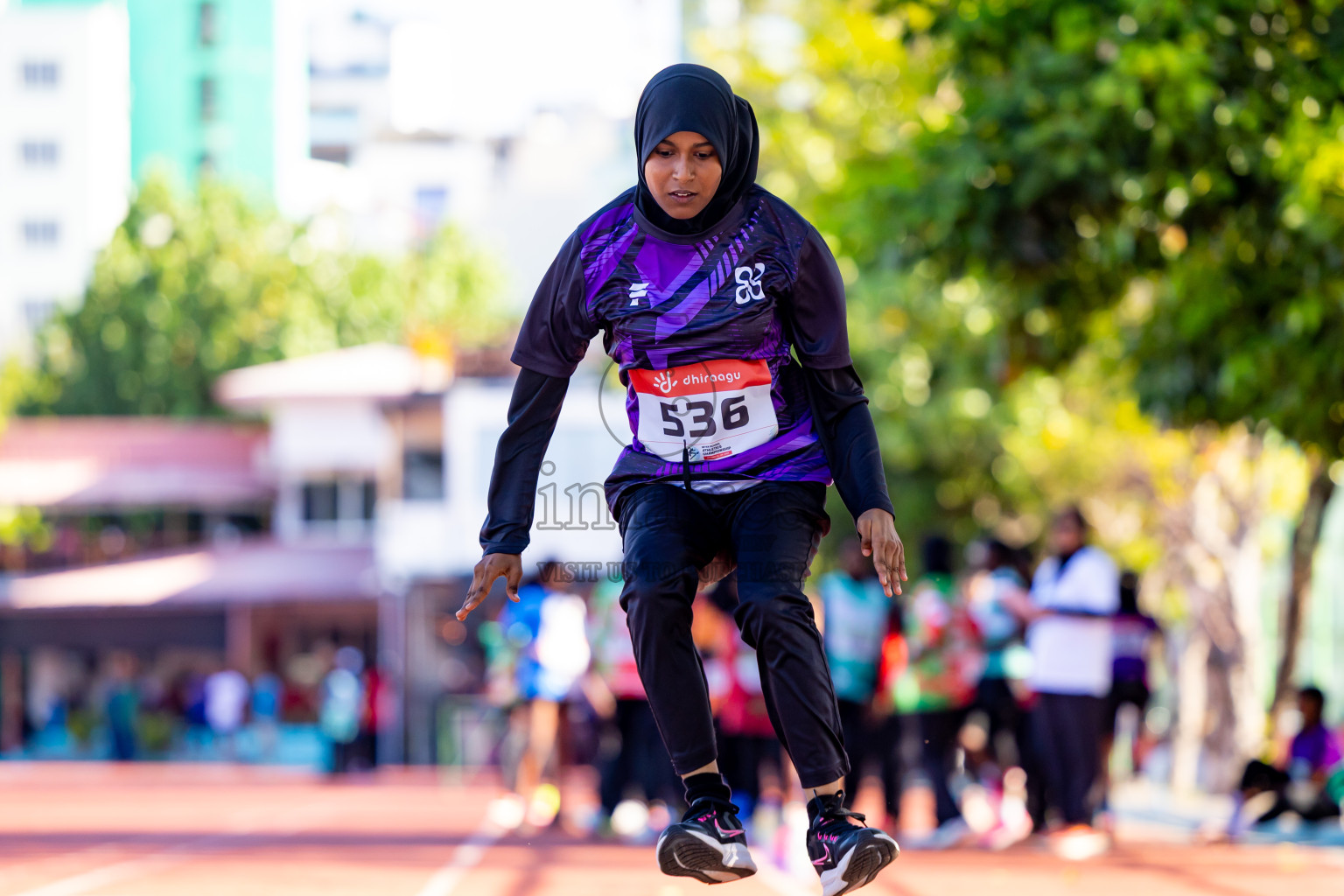 Day 1 of Inter-school Athletics Championship 2025 held in Ekuveni Synthetic Track, Male', Maldives on Monday, 06th October 2025. Photos by: Nausham Waheed / Images.mv