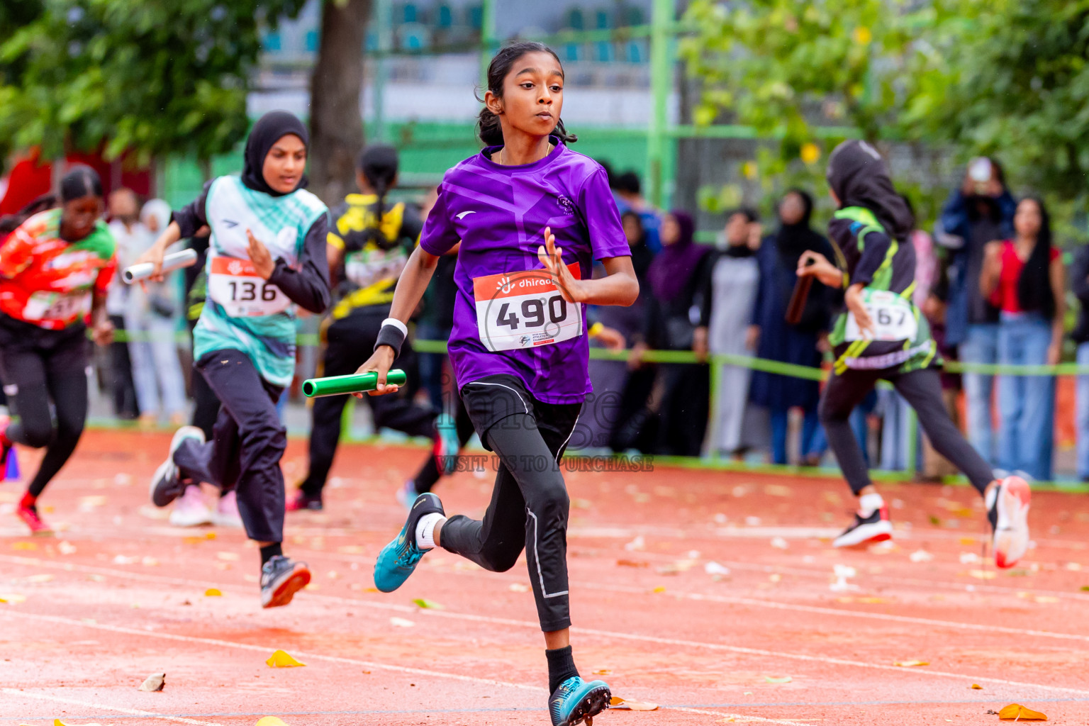 Day 6 of Inter-school Athletics Championship 2025 held in Ekuveni Synthetic Track, Male', Maldives on Sunday, 12th October 2025. Photos by: Nausham Waheed / Images.mv
