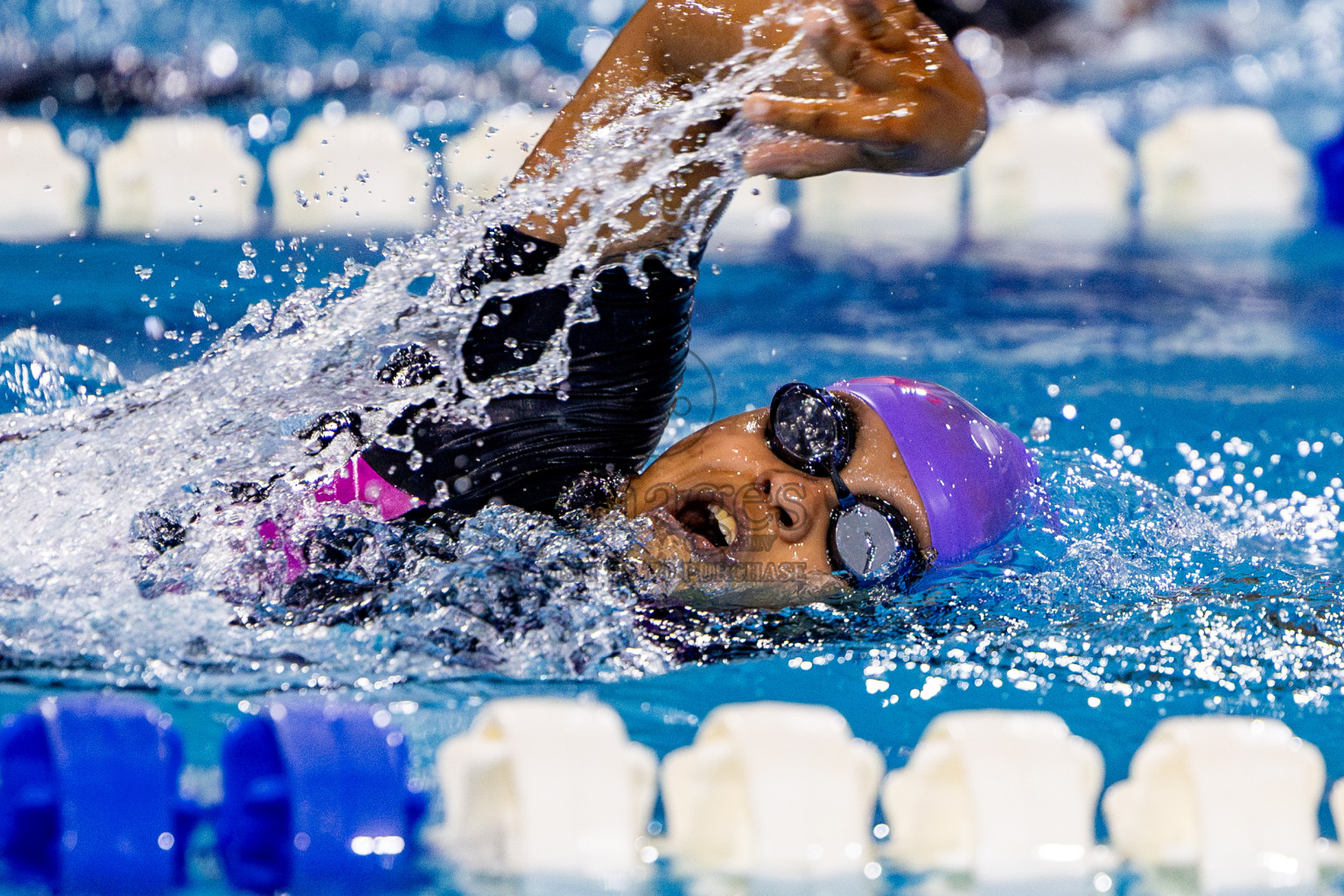 Day 3 of National Swimming Competition 2024 held in Hulhumale', Maldives on Sunday, 15th December 2024. Photos: Nausham Waheed/ images.mv