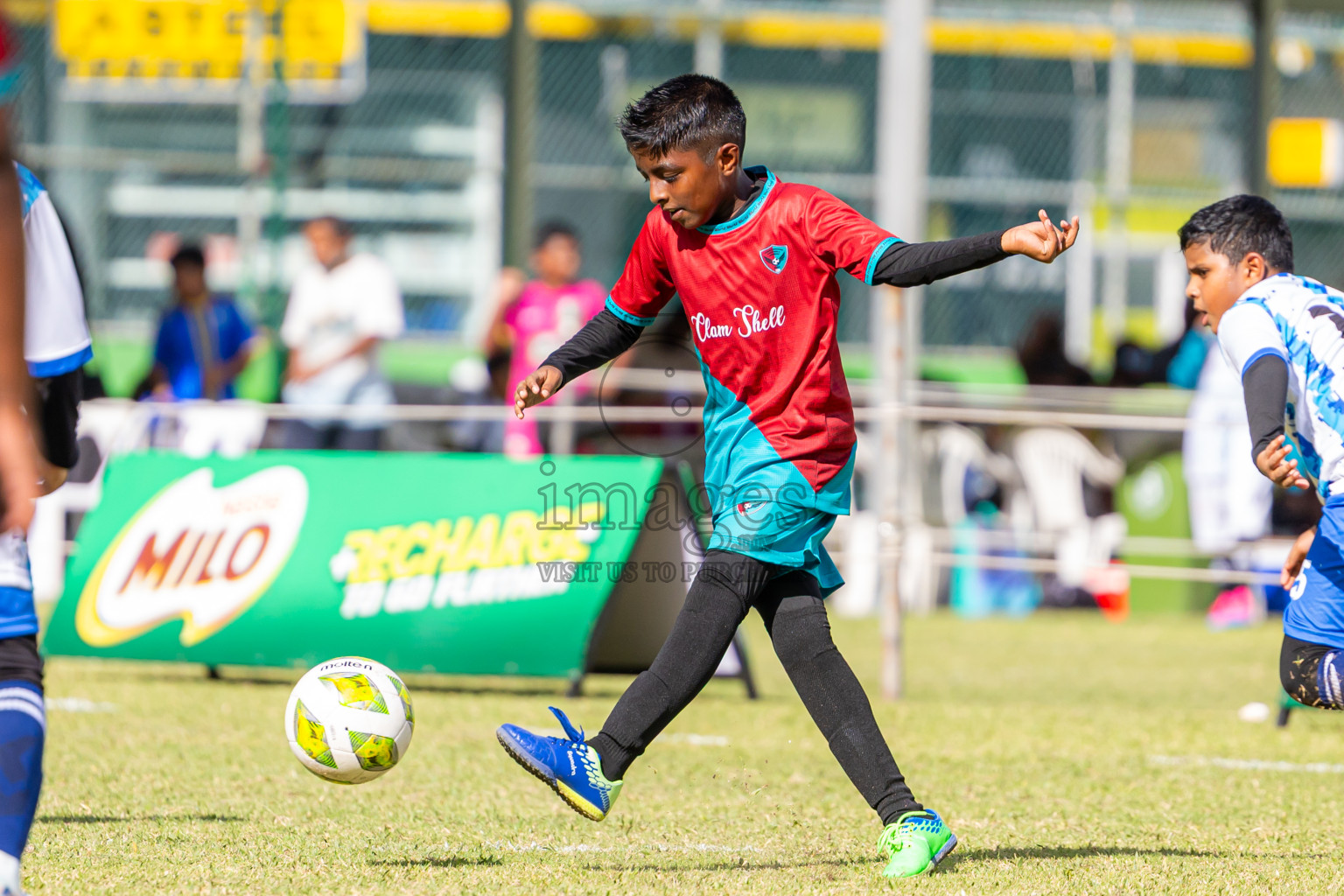Day 1 of MILO Academy Championship 2025 (U-12) was held at Henveiru Stadium in Male', Maldives on Thursday, 1st May 2025. Photos: Nausham Waheed / images.mv