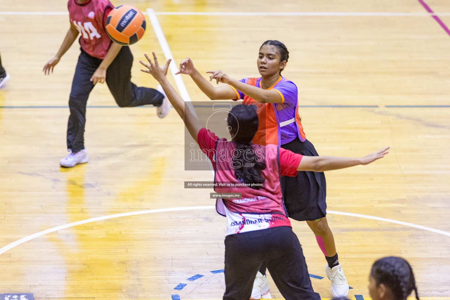 Day7 of 24th Interschool Netball Tournament 2023 was held in Social Center, Male', Maldives on 2nd November 2023. Photos: Nausham Waheed / images.mv