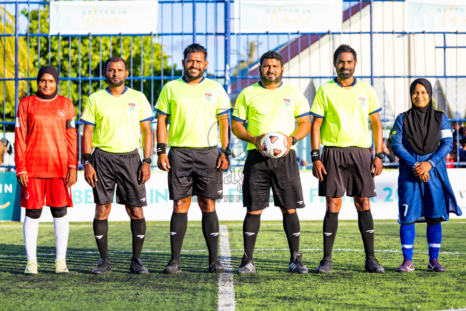 Eydhafushi vs Hithaadhoo in Day 5 of Better in Baa Futsal Fiesta 2025 Woman's division held in B. Eydhafushi, Maldives on Sunday, 9th November 2025. Photos: Nausham Waheed / images.mv