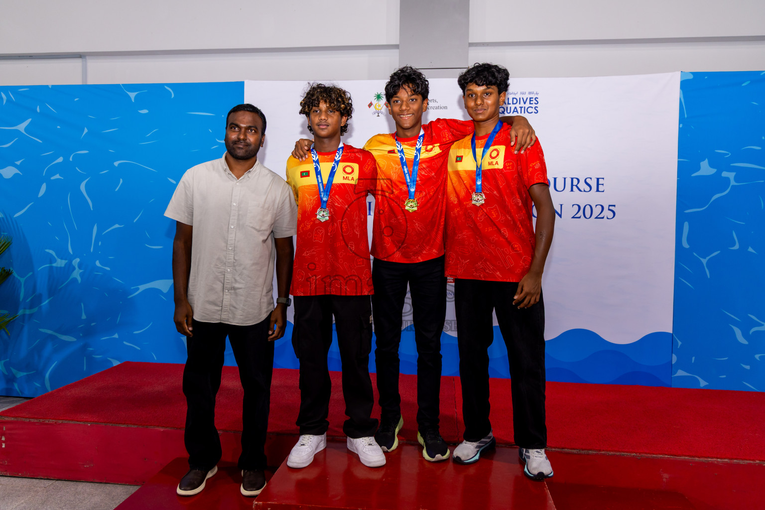 Closing Ceremony of 1st National Short Course Swimming Competition held in Hulhumale', Maldives on Thursday, 19th June 2025. Photos: Nausham Waheed / images.mv