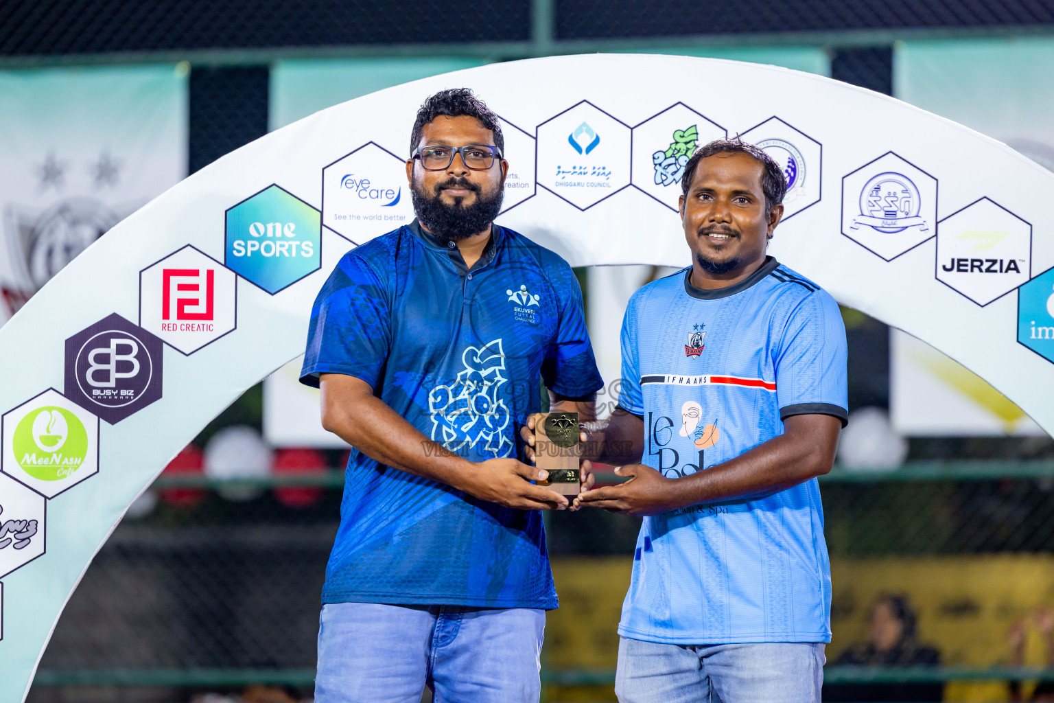 Ifhaams vs Dee Cee Jay SC in Final of Laamehi Dhiggaru Ekuveri Futsal Challenge 2025 was held on Tuesday, 29th July 2025, at Dhiggaru Futsal Ground, Dhiggaru, Maldives Photos: Nausham Waheed  / images.mv