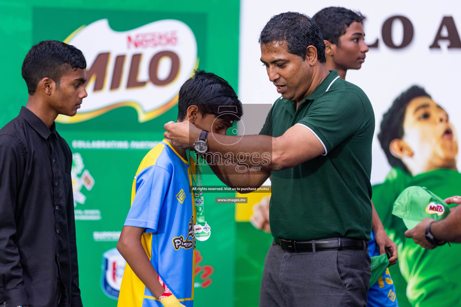 Day 2 of MILO Academy Championship 2023 (u14) was held in Henveyru Stadium Male', Maldives on 4th November 2023. Photos: Nausham Waheed / images.mv