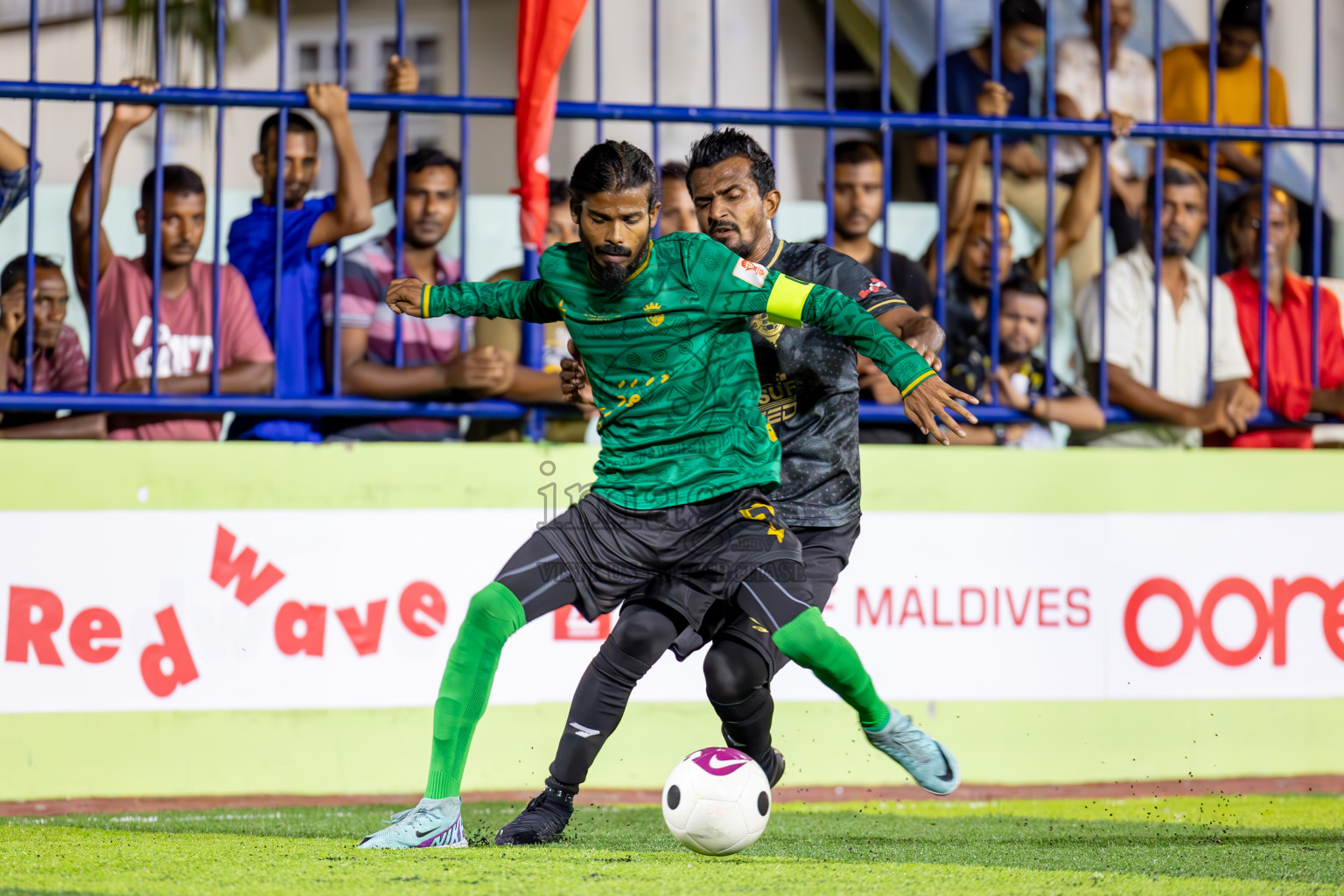 Muring FC vs Afro SC in Semi Final of Eydhafushi Futsal Cup 2024 was held on Monday , 15th April 2024, in B Eydhafushi, Maldives Photos: Ismail Thoriq / images.mv