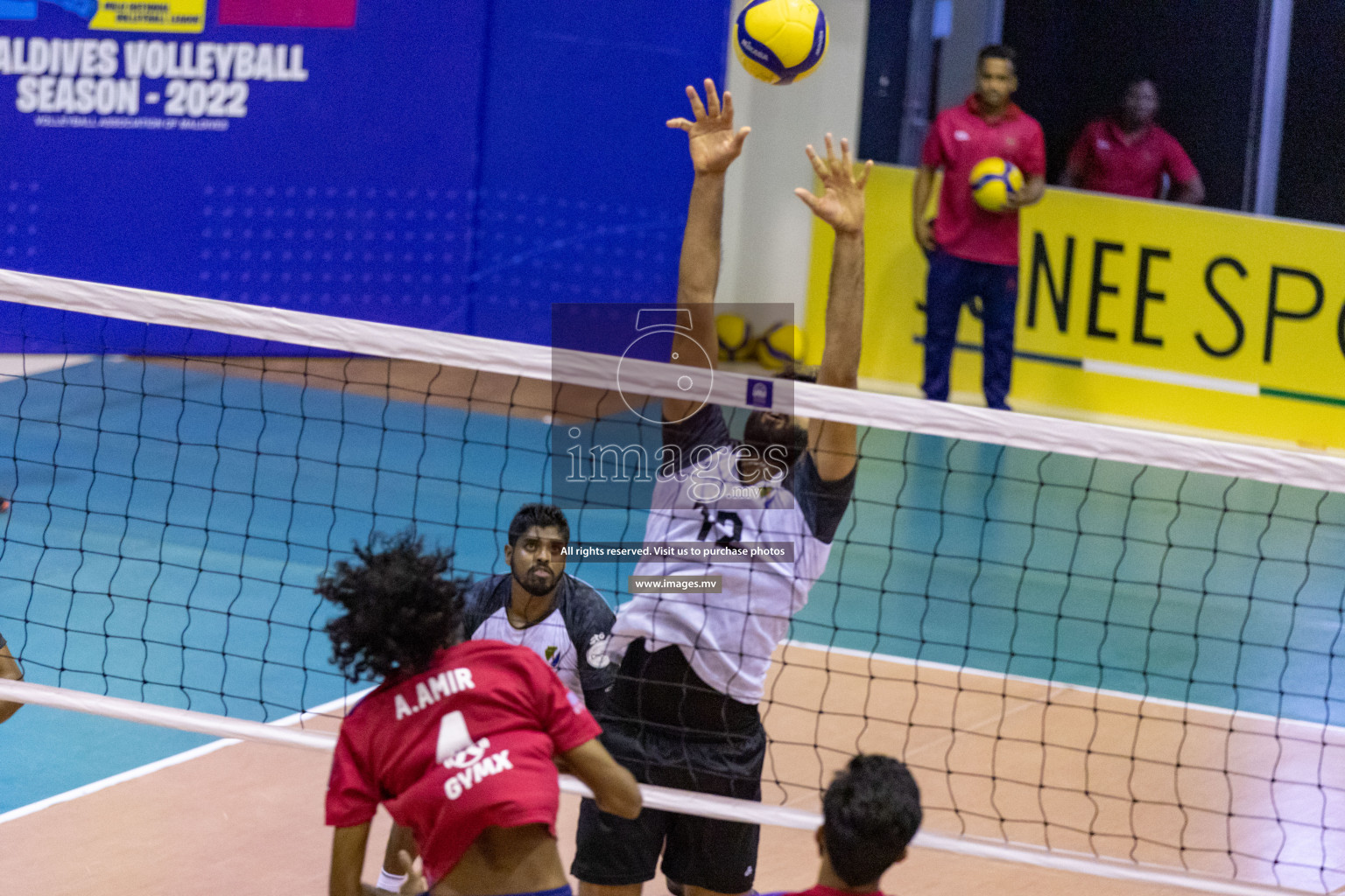 Sports Club City vs Dhivehi Sifainge Club in the Finals of National Volleyball Tournament 2022 on Thursday, 07th July 2022, held in Social Center, Male', Maldives