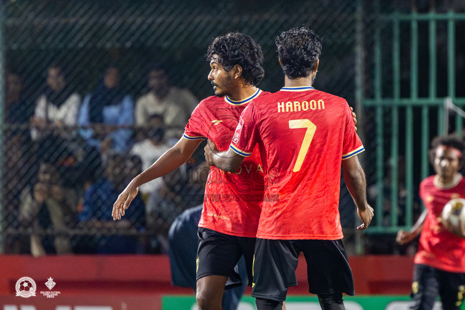 Dh Kudahuvadhoo vs Dh Bandidhoo in Day 21 of Golden Futsal Challenge 2025 was held on Saturday , 25th January 2025, in Hulhumale', Maldives. Photos: Nausham Waheed / images.mv