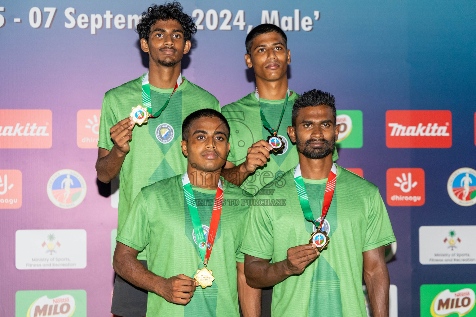 Day 2 of 33rd National Athletics Championship was held in Ekuveni Track at Male', Maldives on Friday, 6th September 2024.
Photos: Ismail Thoriq  / images.mv