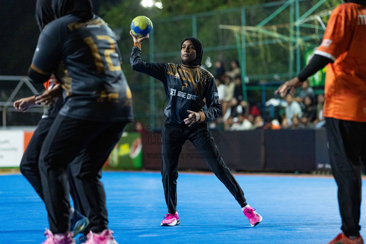 Day 16 of 10th National Handball Tournament 2023, held in Handball ground, Male', Maldives on Wednesday, 13th December 2023 Photos: Nausham Waheed/ Images.mv