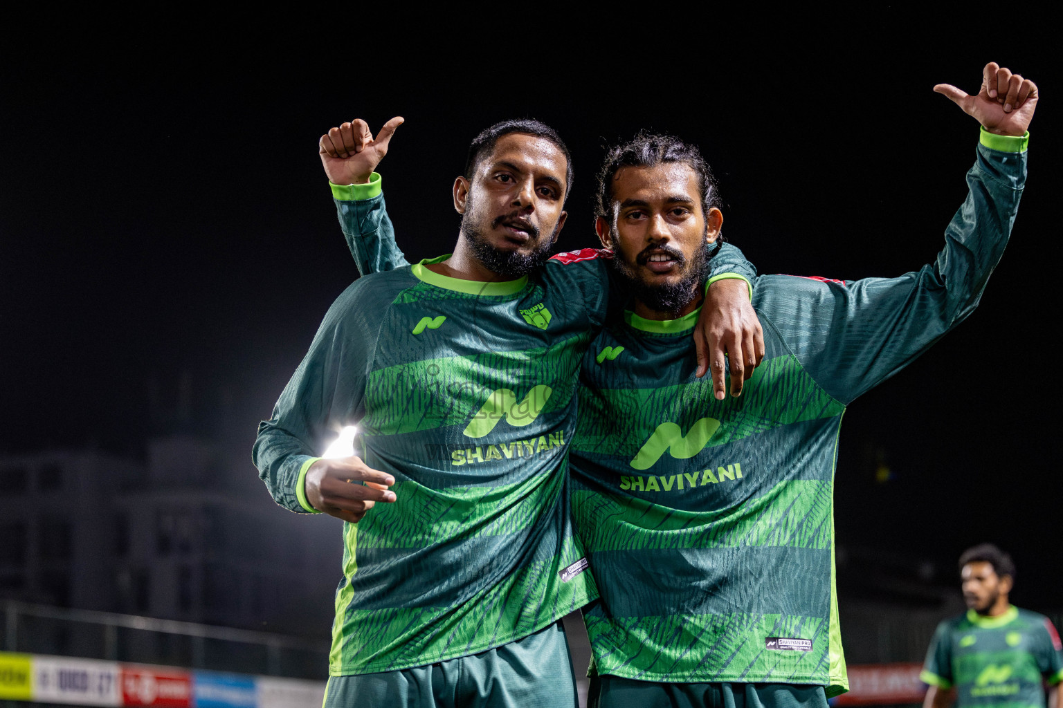 Th. Kinbidhoo VS Th. Dhiyamigili in Day 18 of Golden Futsal Challenge 2025 was held on Wednesday, 22nd January 2025, in Hulhumale', Maldives. Photos: Nausham Waheed / images.mv