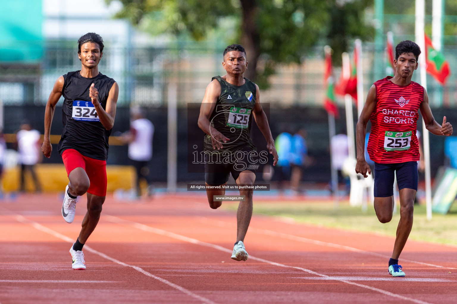 Day 1 of National Athletics Championship 2023 was held in Ekuveni Track at Male', Maldives on Thursday 23rd November 2023. Photos: Nausham Waheed / images.mv