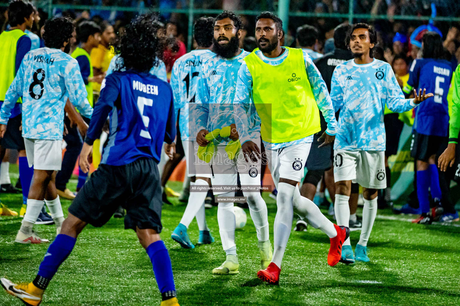 Team Fenaka vs MPL in the Finals of Club Maldives 2022 was held in Hulhumale', Maldives on Saturday, 5th November 2022. Photos: Hassan Simah / images.mv