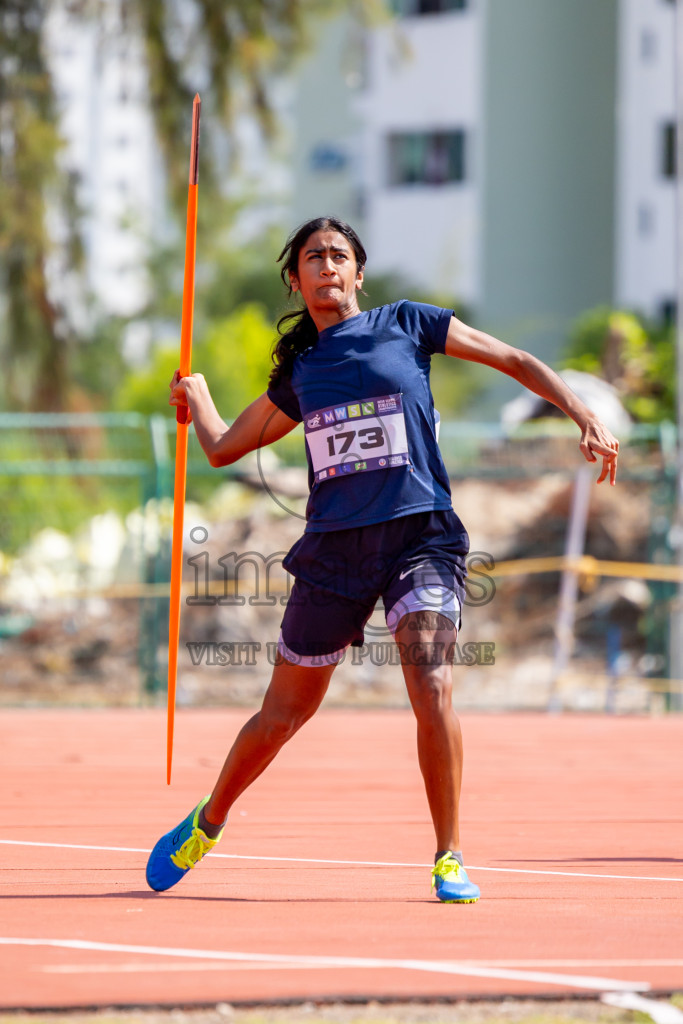 Day 4 of MWSC Interschool Athletics Championships 2024 held in Hulhumale Running Track, Hulhumale, Maldives on Tuesday, 12th November 2024. Photos by: Nausham Waheed / Images.mv