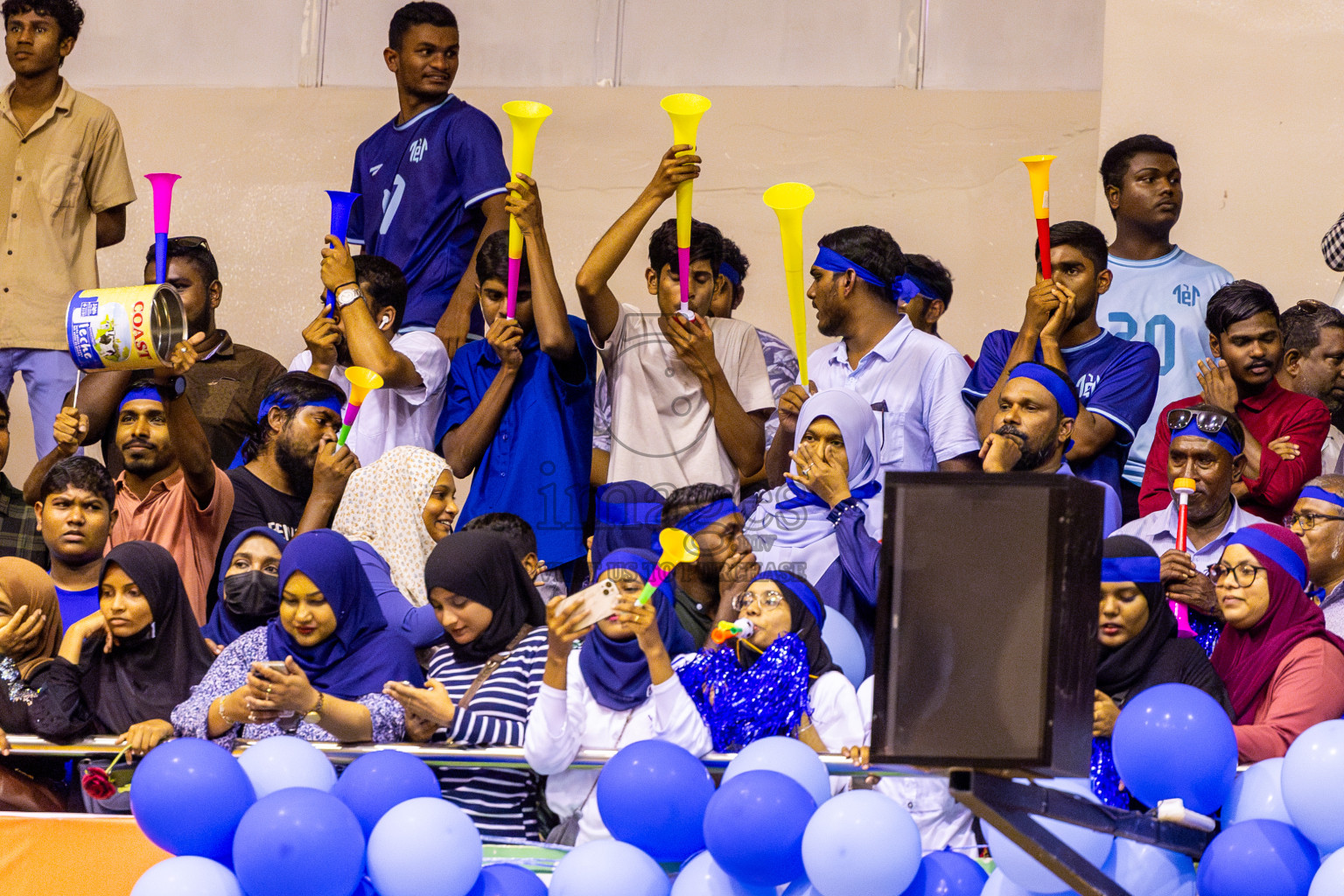 Finals of Interschool Volleyball Tournament 2024 was held in Social Center at Male', Maldives on Friday, 6th December 2024. Photos: Nausham Waheed / images.mv