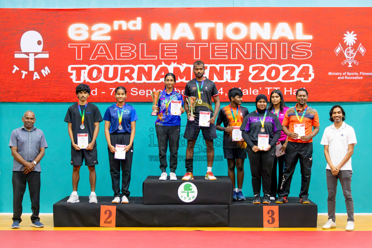 Finals of National Table Tennis Tournament 2024 was held at Male' TT Hall on Friday, 6th September 2024. 
Photos: Abdulla Abeed / images.mv