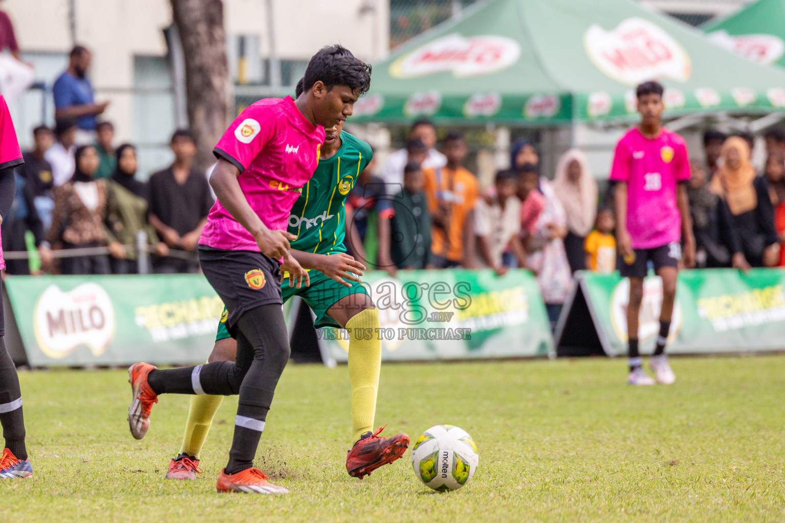Day 2 of MILO Academy Championship 2025 (U14) was held on Friday, 31st October 2025 at Henveiru Football Grounds, Male', Maldives . 
Photos: Hassan Simah / images.mv