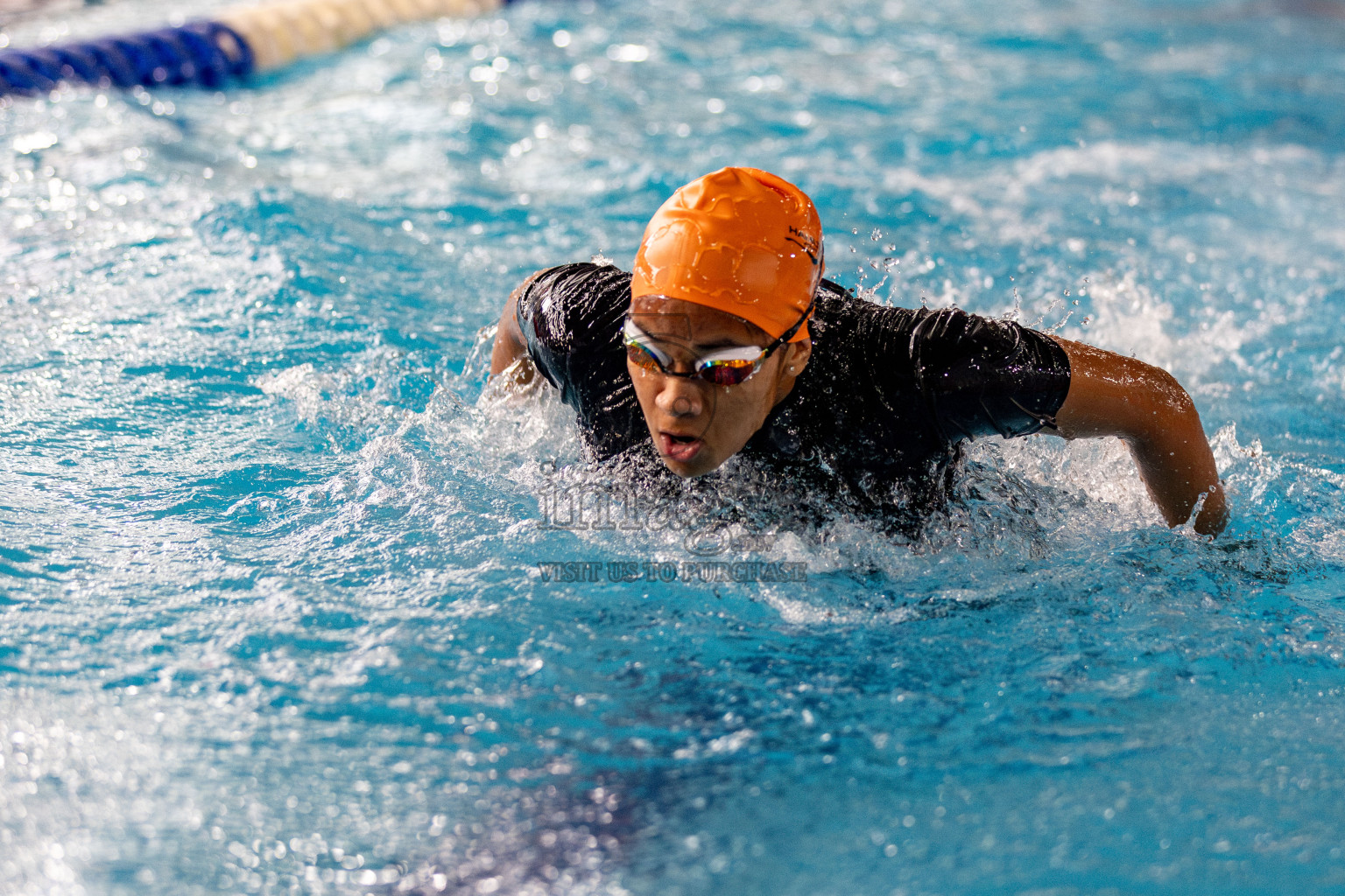 Day 3 of National Swimming Competition 2024 held in Hulhumale', Maldives on Sunday, 15th December 2024. Photos: Hassan Simah / images.mv