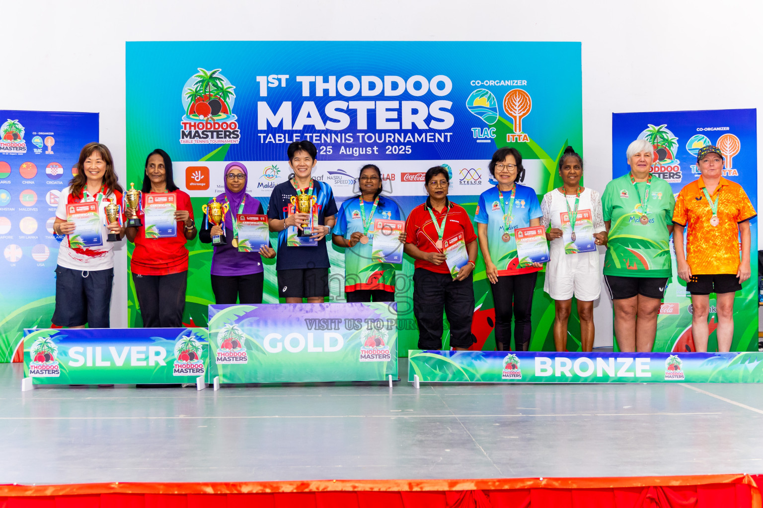 Day 4 of 1st Thoddoo Masters Table Tennis Tournament was held on Sunday, 24th August 2025 in AA Thoddoo, Maldives. Photos: Nausham Waheed / images.mv