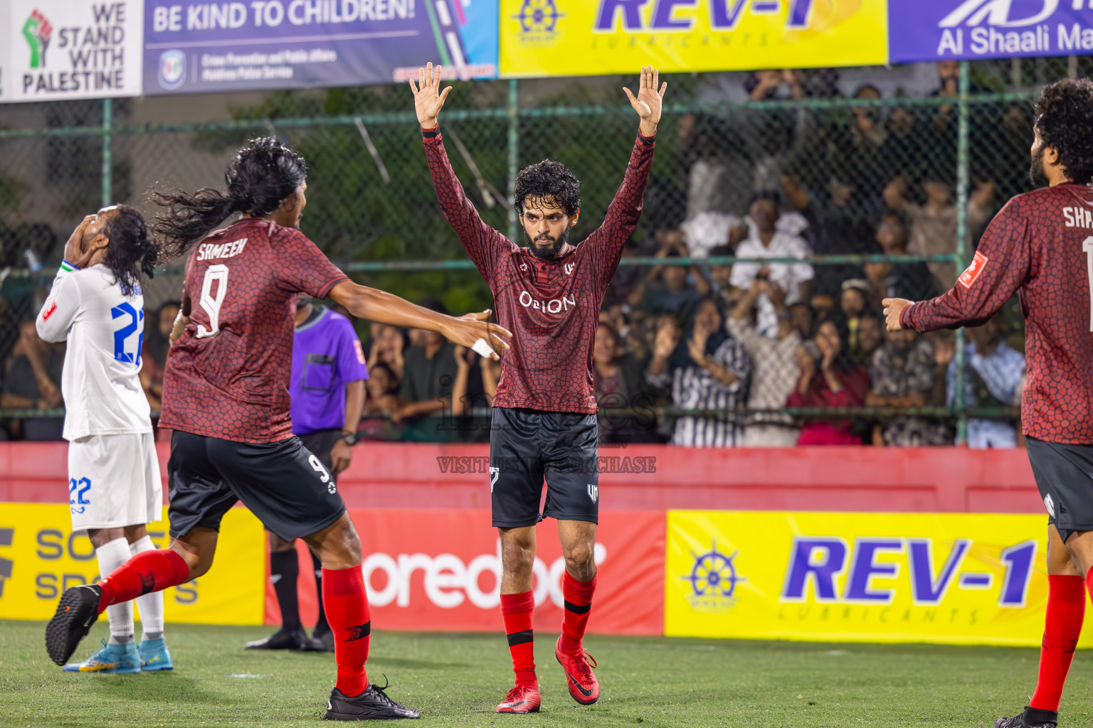 Vilimale vs S Hithadhoo in Quarter Finals of Golden Futsal Challenge 2024 which was held on Friday, 1st March 2024, in Hulhumale', Maldives Photos: Ismail Thoriq / images.mv