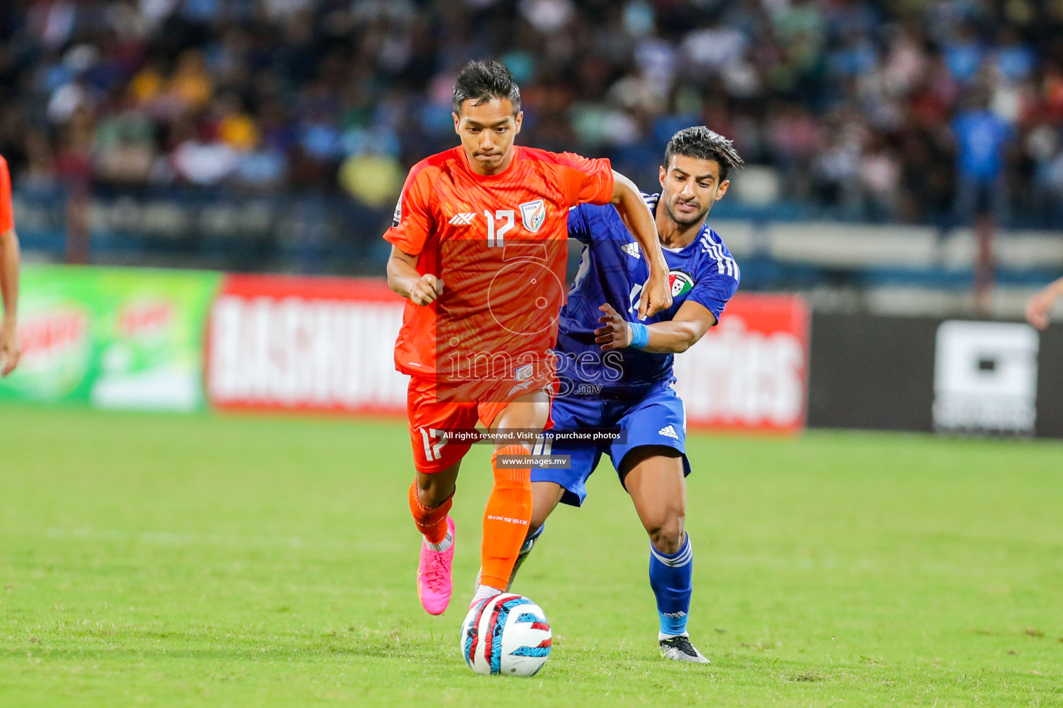 Kuwait vs India in the Final of SAFF Championship 2023 held in Sree Kanteerava Stadium, Bengaluru, India, on Tuesday, 4th July 2023. Photos: Hassan Simah / images.mv