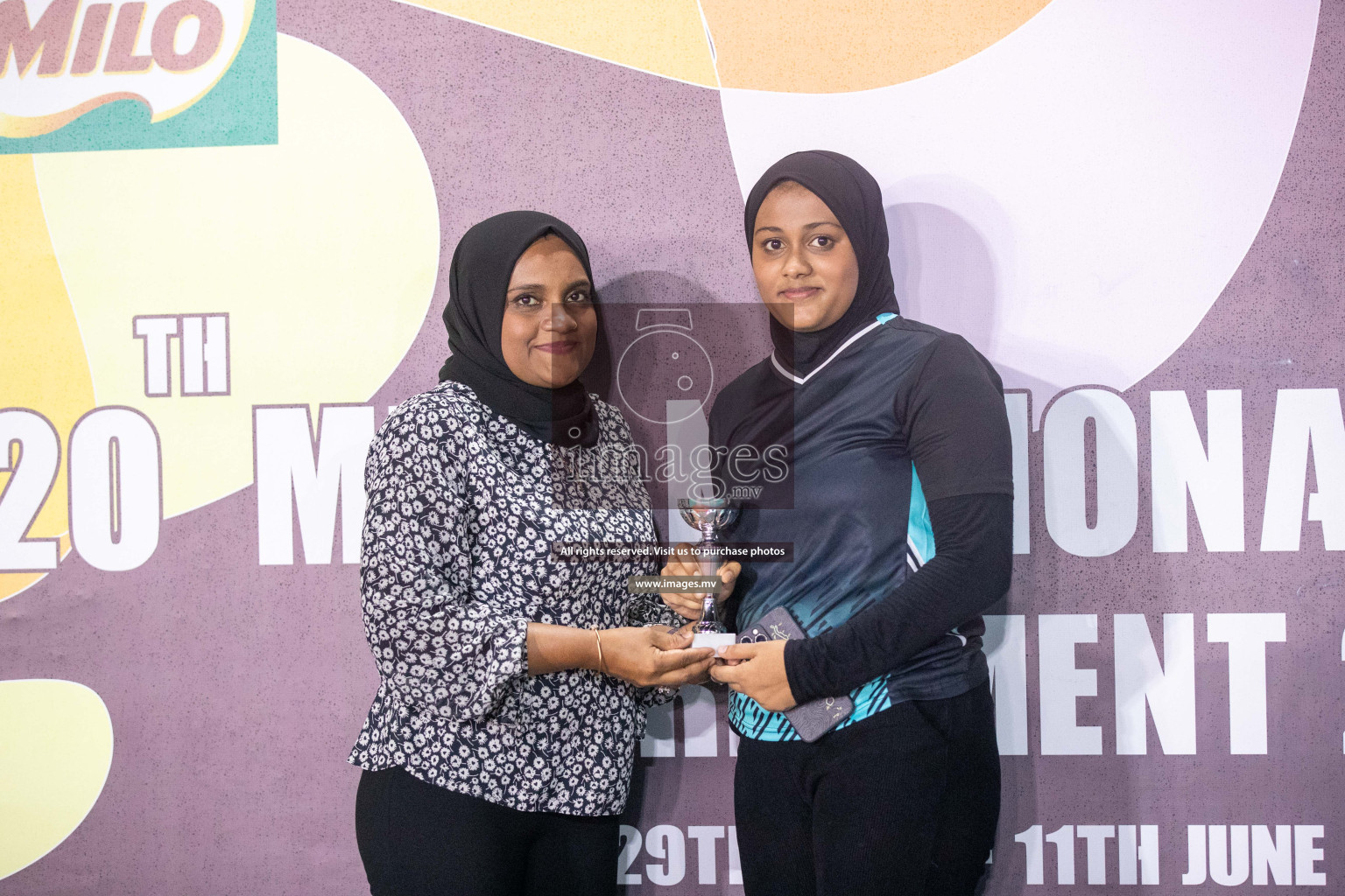 Day 3 of 20th Milo National Netball Tournament 2023, held in Synthetic Netball Court, Male', Maldives on 1st June 2023 Photos: Nausham Waheed/ Images.mv