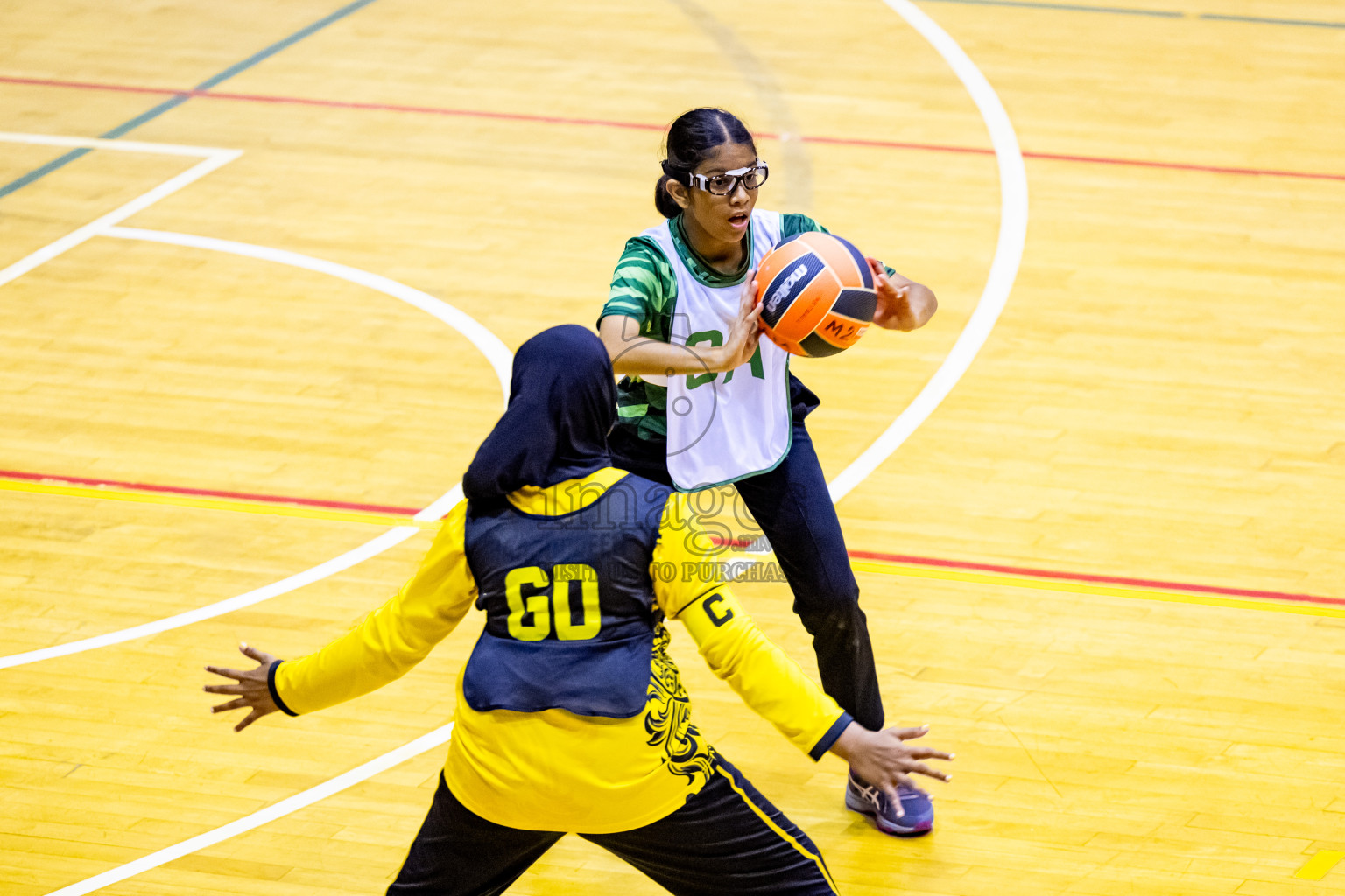 Day 1 of 25th Milo Inter-School Netball Tournament was held in Social Center at Male', Maldives on Thursday, 8th August 2024. Photos: Nausham Waheed / images.mv