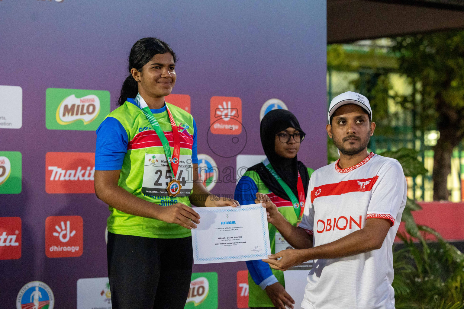 Day 2 of 33rd National Athletics Championship was held in Ekuveni Track at Male', Maldives on Friday, 6th September 2024.
Photos: Ismail Thoriq  / images.mv