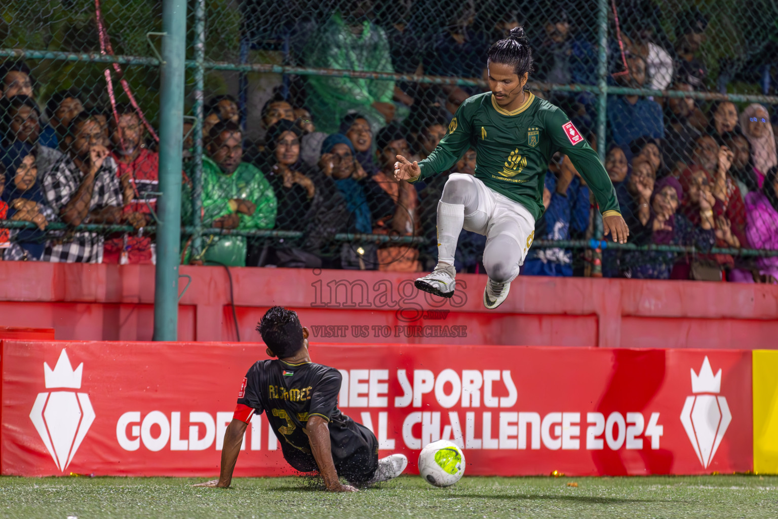 Th Thimarafushi vs HA Utheemu in Round of 16 on Day 40 of Golden Futsal Challenge 2024 which was held on Tuesday, 27th February 2024, in Hulhumale', Maldives Photos: Ismail Thoriq / images.mv