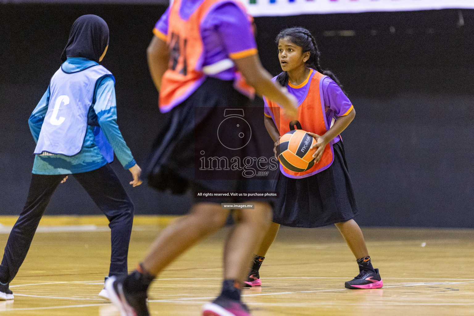 Day3 of 24th Interschool Netball Tournament 2023 was held in Social Center, Male', Maldives on 29th October 2023. Photos: Nausham Waheed, Mohamed Mahfooz Moosa / images.mv