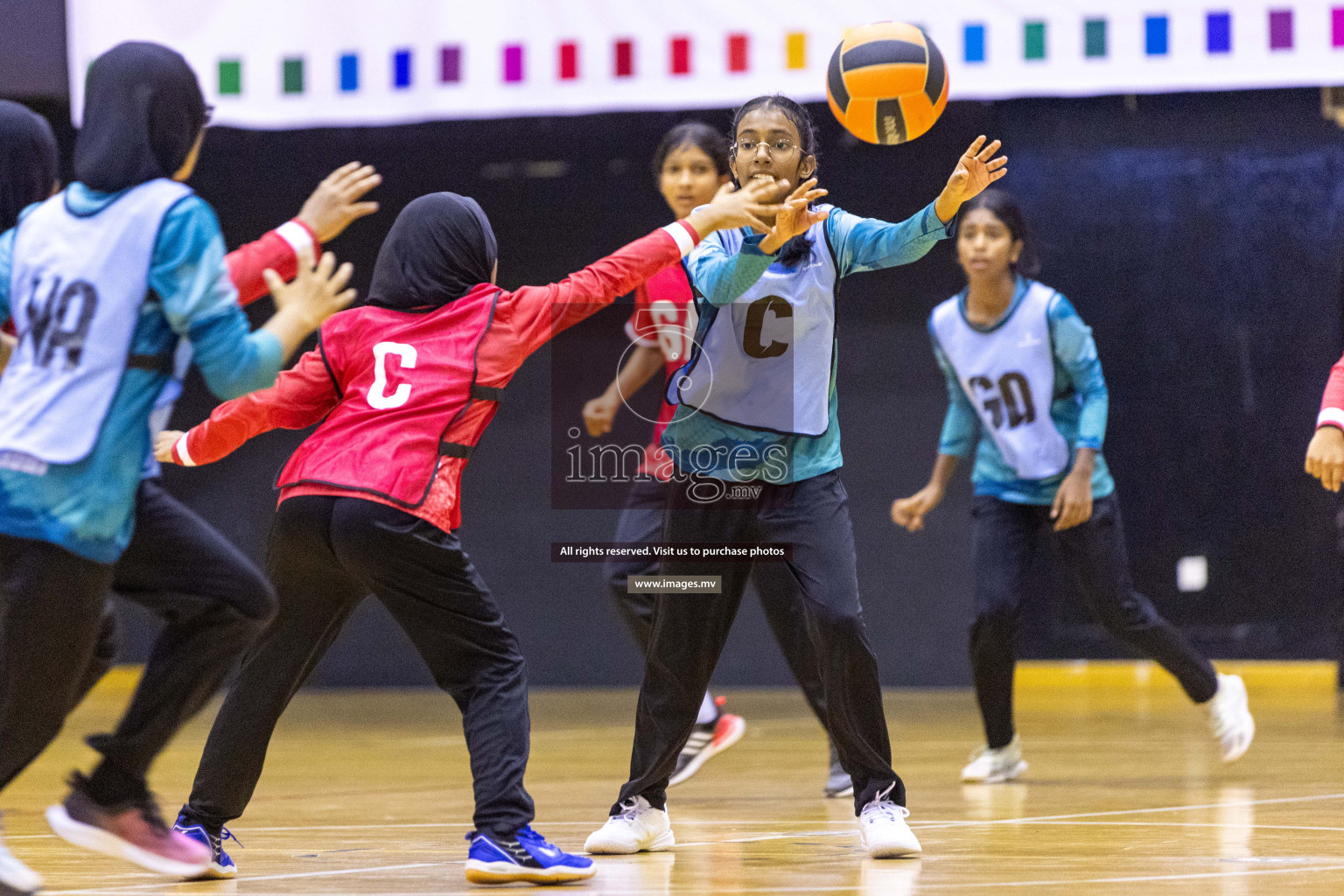 Day4 of 24th Interschool Netball Tournament 2023 was held in Social Center, Male', Maldives on 30th October 2023. Photos: Nausham Waheed / images.mv